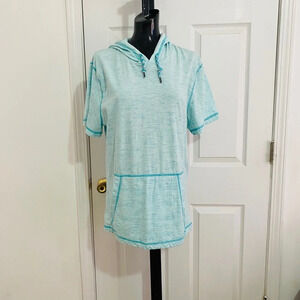 Red Camel Large Hooded Short Sleeve Shirt size Large